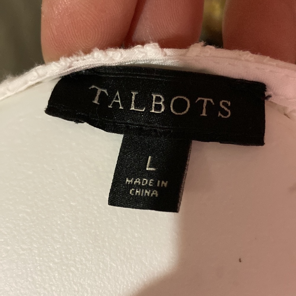 Talbots beach coverup 100% eyelet & cotton - Picture 2 of 3
